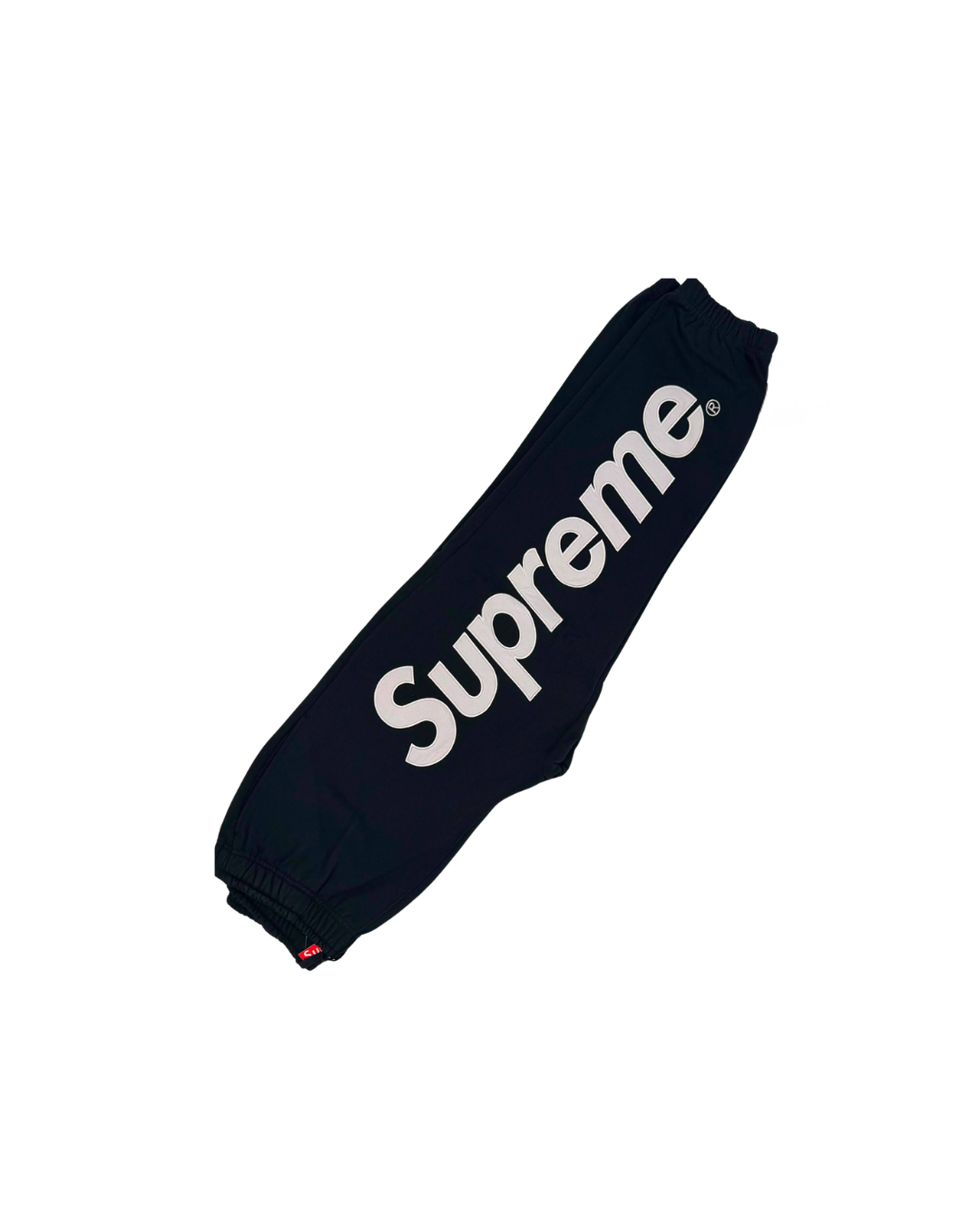 Supreme Satin Appliqué Tracksuit – Black/White