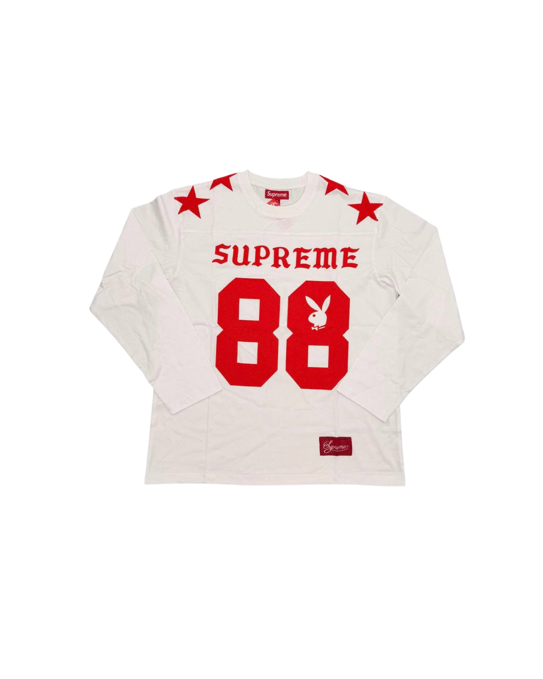 Supreme x Playboy 88 Long Sleeve Top – White/Red