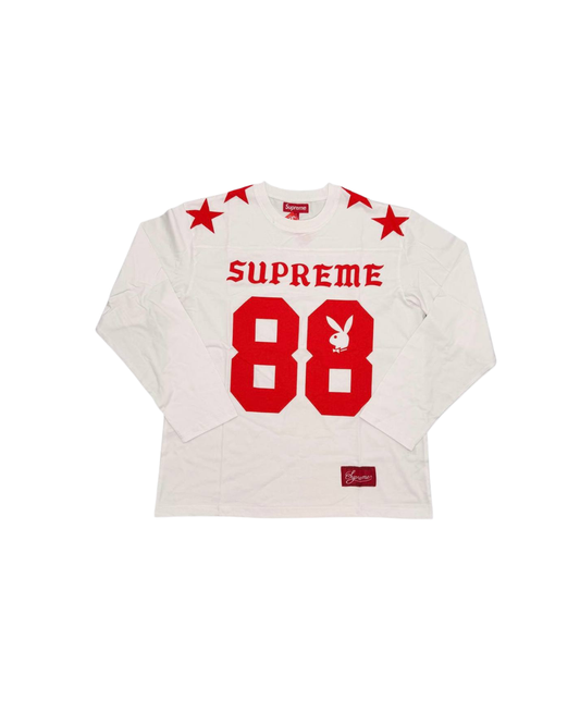 Supreme x Playboy 88 Long Sleeve Top – White/Red