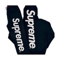Supreme satin applique tracksuit in black and white
