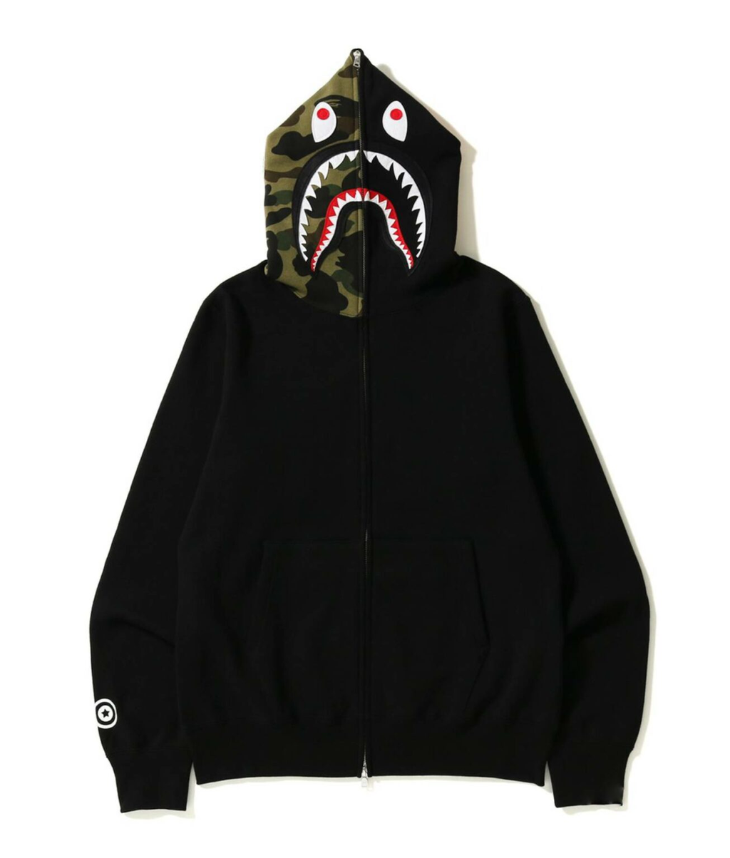 BAPE Shark Full Zip Hoodie Black