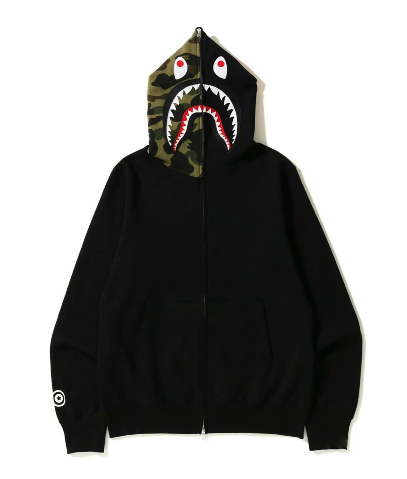 BAPE Shark Full Zip Hoodie Black