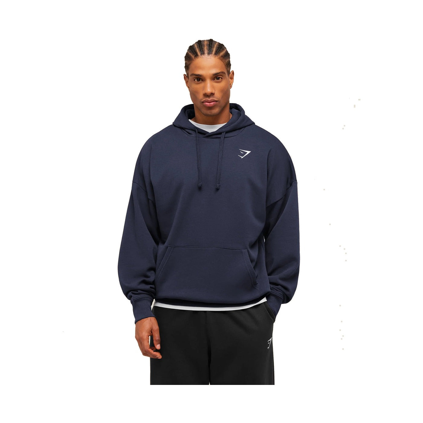 Crest Oversized Hoodie | Heavy Blue