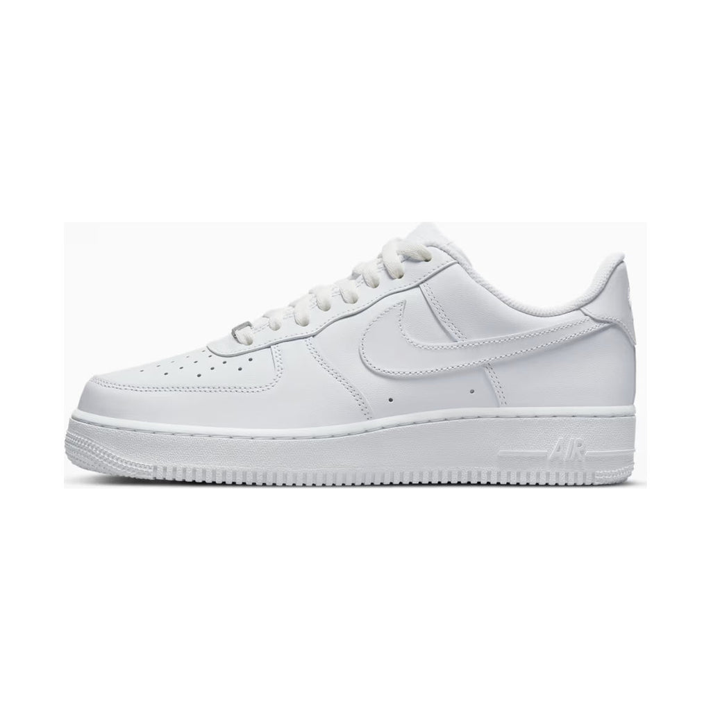 Nike Air Force 1 07 in white, side profile