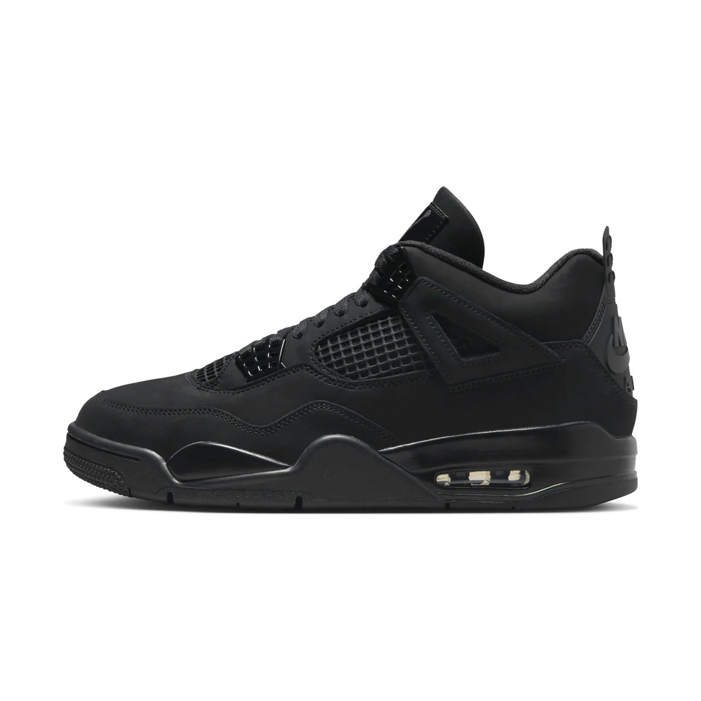 Air Jordan 4 Retro Black Cat, side profile