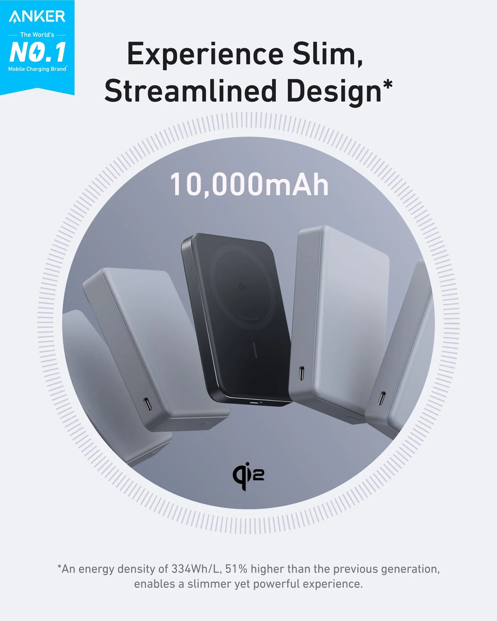 Anker MagGo Wireless Power Bank 10000mAh