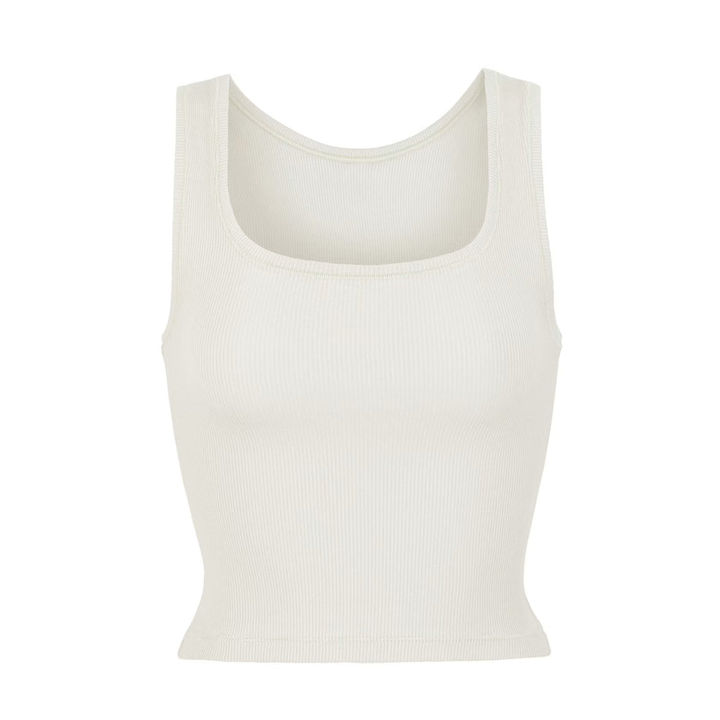 Cotton Rib Tank | Bone