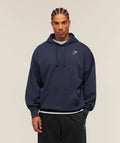 Crest Oversized Hoodie | Heavy Blue