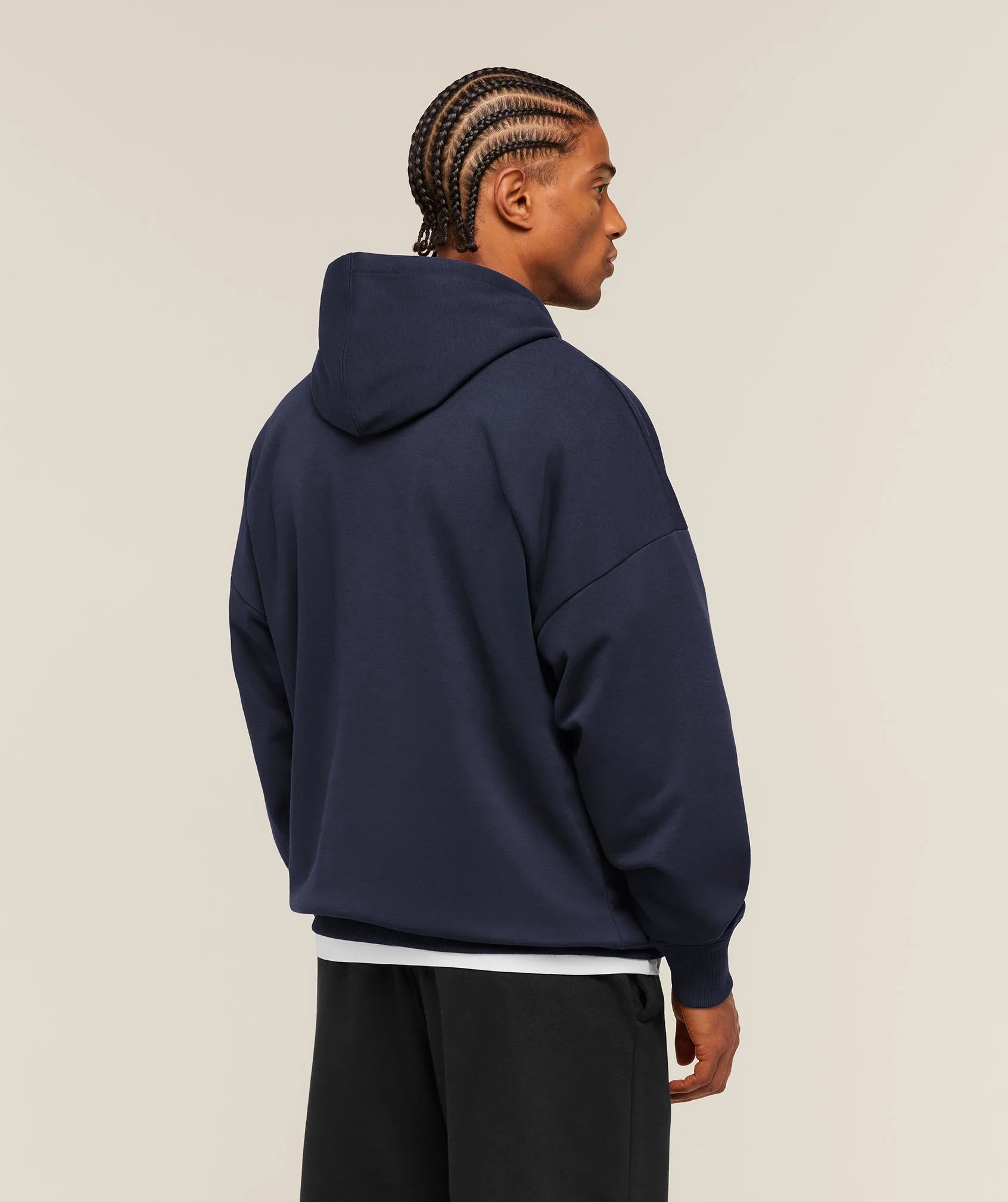 Crest Oversized Hoodie | Heavy Blue