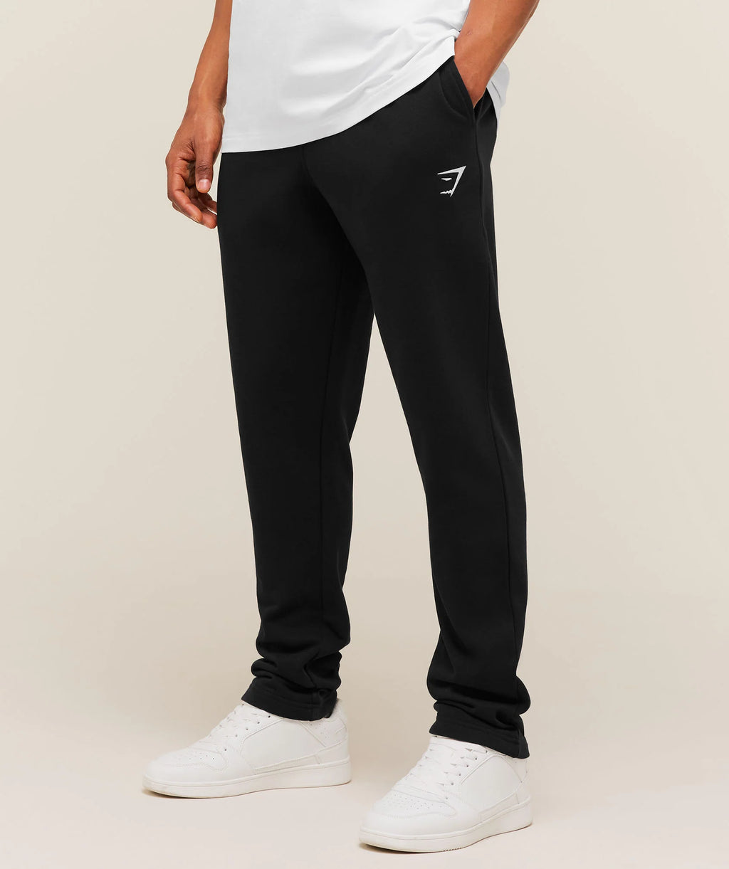 Crest Tapered Joggers | Black