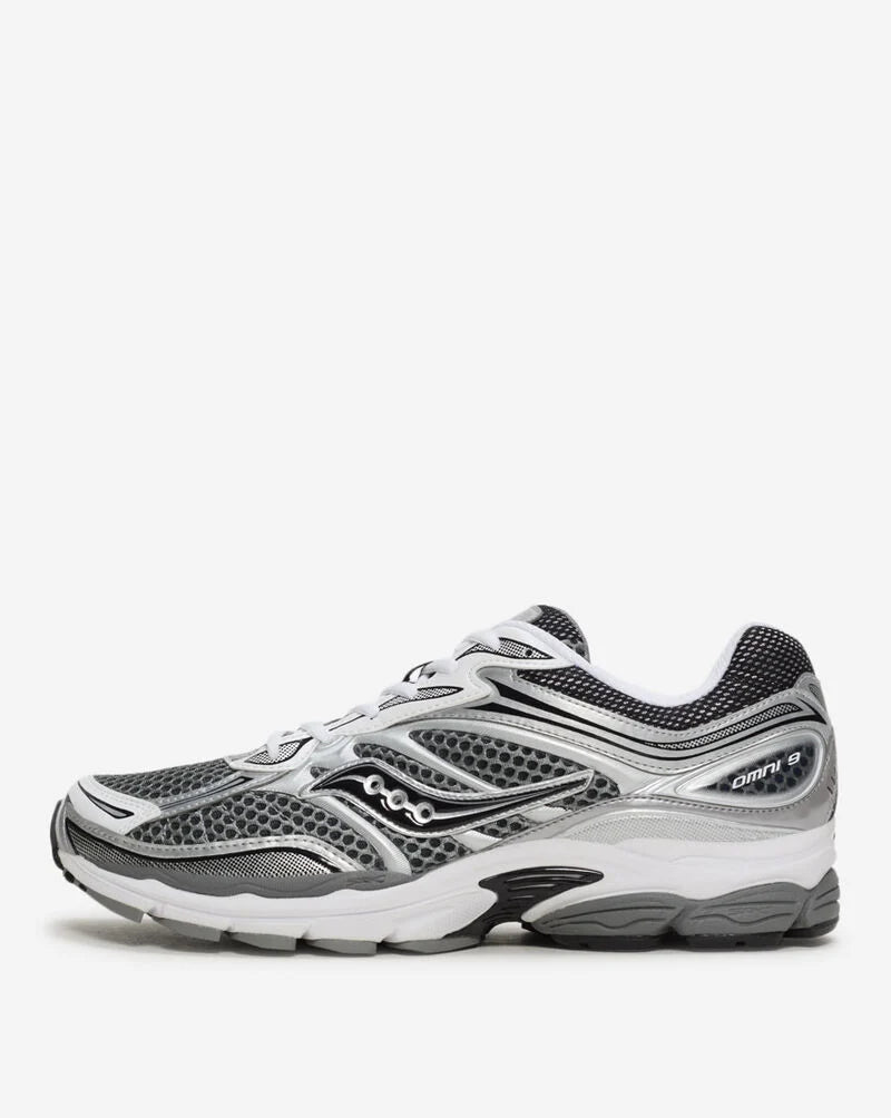 Saucony ProGrid Omni 9 Grey/Silver Trainers