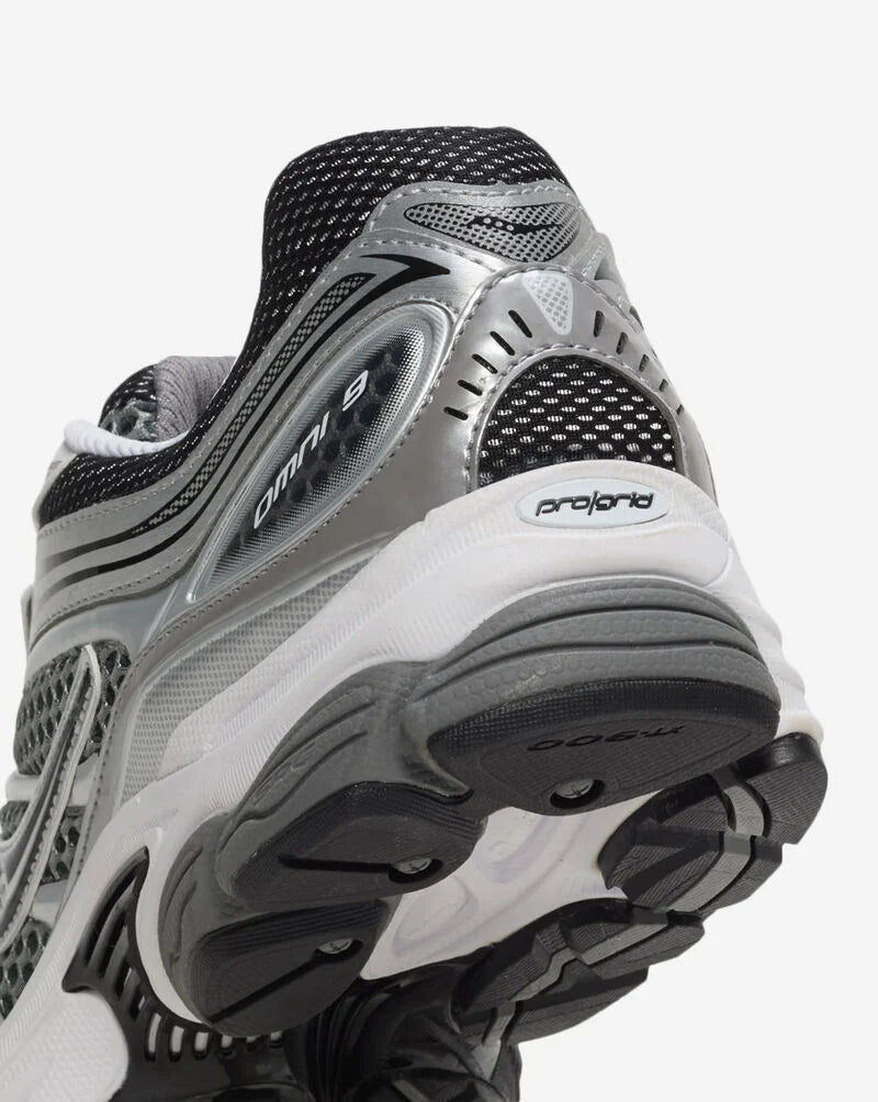 Saucony ProGrid Omni 9 Grey/Silver Trainers